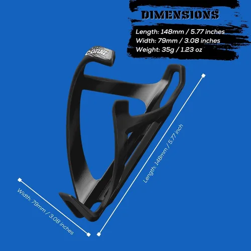 Vista 6 de corki Cycles Soporte para botella de agua para bicicleta, con carga lateral derecha, jaula para botella de agua para carretera, MTB, bicicleta