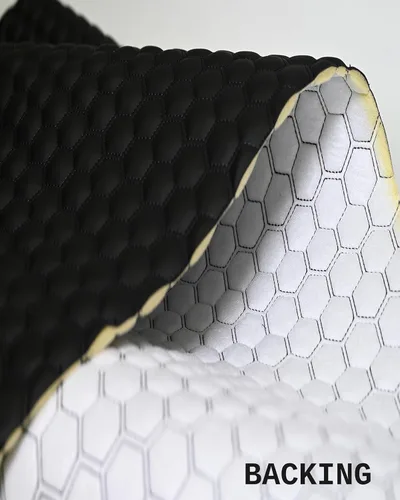 Vista 5 de Tela de espuma acolchada de vinilo con tapicería de espuma de 3/8 de pulgada para forro de automóviles, paneles de puertas, botes y asientos. Forro