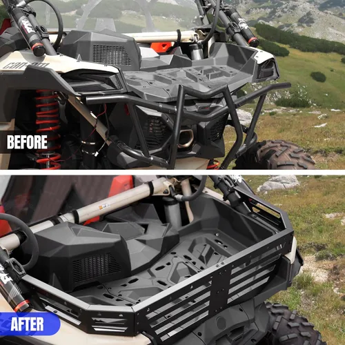 Vista 8 de HAKA TOUGH Extensor de puerta trasera de carga para Can Am Maverick X3/X3 Max Turbo R RR 2017-2025 Accesorios de acero resistente Extensor de puerta