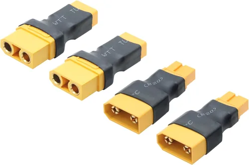 Vista 11 de 2 pares de adaptadores de conector XT60, XT60 macho y hembra sin adaptador de cable convertidor para RC Lipo batería Drone Toy Car etc