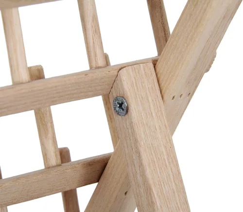 Vista 7 de Threadart Estante de hilo de madera para 66 carretes grandes, hecho de madera dura, resistente, independiente o montaje en pared, perfecto