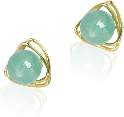Vista 96 de Jade Earrings Studs,Green Jade Earrings for Women,925 Sterling Silver Earrings Studs for Sensitive Ears,Handmade Jade Earrings for Birthday