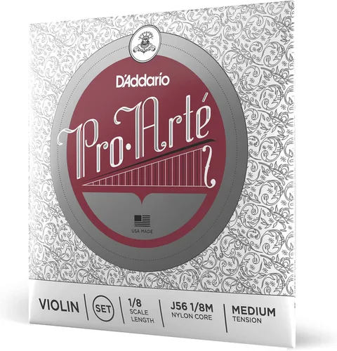 Vista 9 de D'Addario J56 1/2M Pro-Arte Cuerdas de Nylon para Violín, Mediano