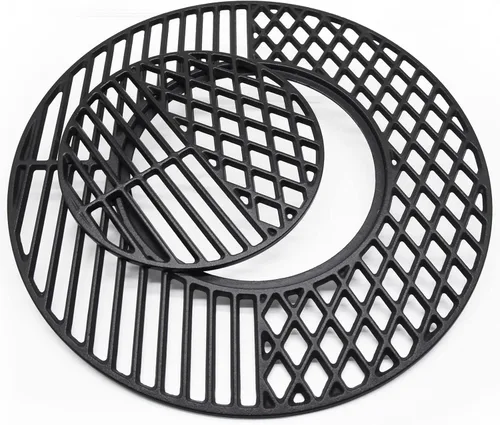 Criditpid 8835 Rejillas de hierro fundido de repuesto para parrillas de carbón Weber de 22.5 pulgadas, hervidor, intérprete Premium, Master-Touch,