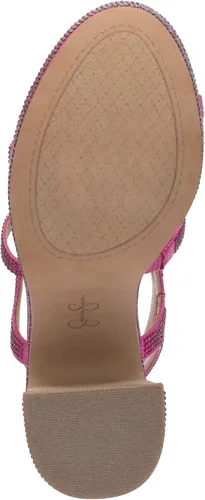 Vista 3 de Jessica Simpson Tacones de bloque con tiras de diamantes de imitación para mujer