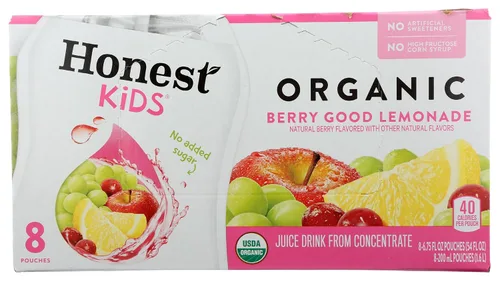 Vista 15 de Honest Kids Berry Good Lemonade, bebida de jugo orgánico, limonada de bayas, 6 onzas líquidas (paquete de 40)