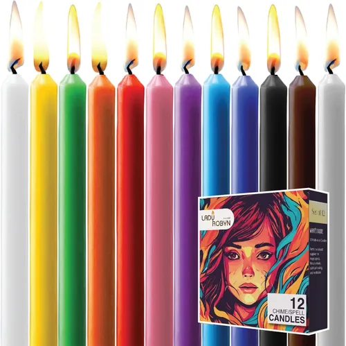 Vista 41 de Juego de 20 velas cónicas de color sólido, velas de cera de parafina sin goteo de 4 pulgadas con mecha de algodón, ideal para bodas, shabat