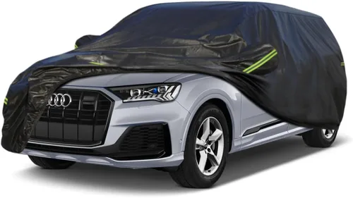 Vista 79 de KouKou Funda impermeable para automóvil SUV adecuada para BMW X1 de 2009 a 2025, 7 capas a prueba de viento para todo tipo de clima, cubierta