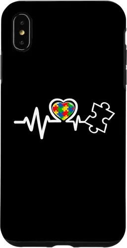 Vista 11 de Heart Puzzle Piece Heartbeat Cool Autism Awareness Case for iPhone 16