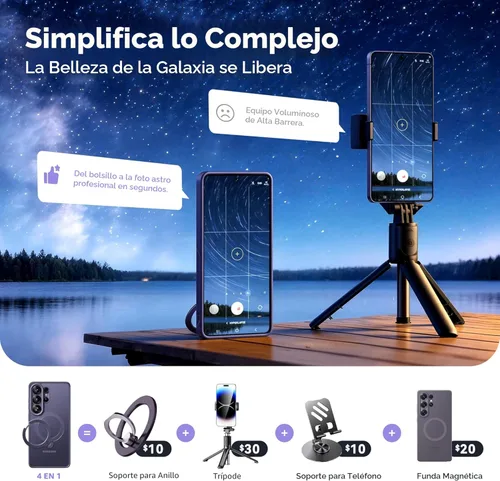 Vista 8 de CASEKOO Funda violeta cobalto para Samsung Galaxy S26 Ultra con soporte magnético de 360 giros [compatible con MagSafe]