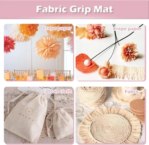 Vista 3 de HTVRONT Alfombrillas de corte con agarre de tela, paquete de 2 alfombrillas de corte de 12 x 12 pulgadas compatibles con Cricut Maker 3/Maker