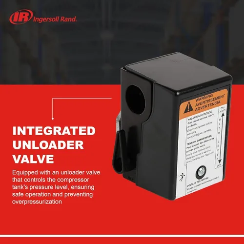 Vista 5 de Ingersoll-Rand 23474661 Pressure Switch for Single Stage Compressor SS3 And SS5