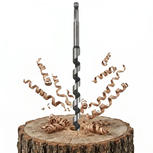 Vista 37 de SOMADA Broca de taladro de 1-1/2 pulgadas x 6-1/2 pulgadas para madera, vástago hexagonal de cambio rápido de 1/4 pulgadas, broca larga de tres