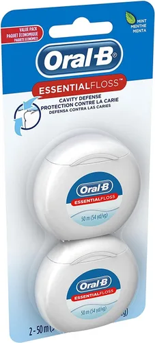 Vista 3 de Oral-B EssentialFloss Cavity Defense - Hilo dental (50 M, 2 unidades)