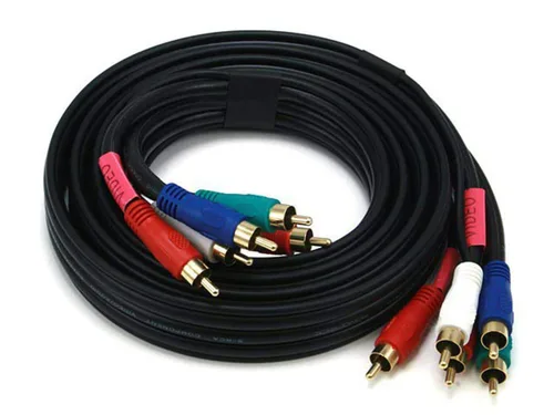 Vista 3 de Monoprice 1.5ft 22AWG 5-RCA Componente Video/Audio Cable Coaxial (RG-59/U) - Negro