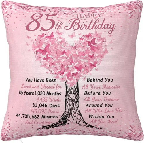Vista 10 de Regalos para mujer de 100 años, ideas de regalo de cumpleaños número 100, funda de almohada de 18 x 18 pulgadas, decoraciones de cumpleaños de 100