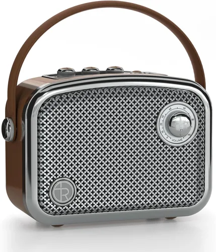 Altavoz Bluetooth portátil inalámbrico potente graves profundos sonido estéreo decoración vintage lindo estilo moda altavoces con subwoofer DSP