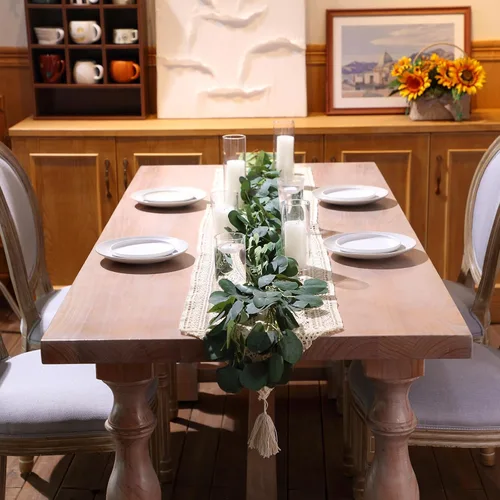 Vista 6 de Shihanee 36 Piezas Velas de Pilar y Jarrones Cilíndricos de Vidrio Soportes Cilíndricos Altos para Velas de Pilar Centros de Mesa de Boda, Total 18