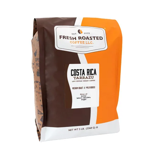 Vista 49 de Fresh Roasted Coffee, Marcala hondureña orgánica, 5 libras (80 onzas), tostado medio, Kosher de comercio justo, grano entero