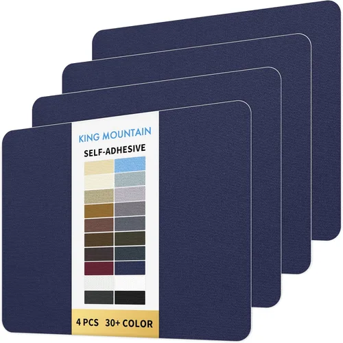 Vista 117 de KING MOUNTAIN Parche de reparación de lona de 9 x 11 pulgadas, 2 piezas, parche de tela impermeable autoadhesivo para sofás, tiendas de campaña