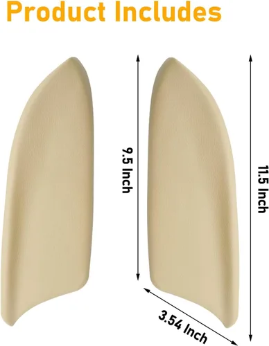 Vista 7 de Compatible con paneles de puerta de Honda Accord Tapa de apoyabrazos 2008-2012, 2 piezas de cubierta de apoyabrazos de panel de puerta de cuero PU