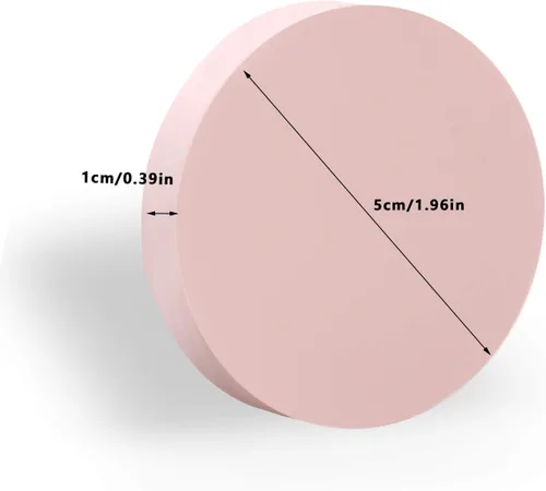 Vista 6 de 8 bloques de tallado de goma rosa de 2 x 2 pulgadas para sellar manualidades de goma suave, suave y fácil de tallar (redondo)