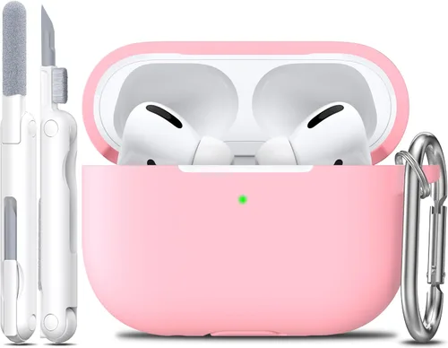 Vista 36 de Funda para AirPods con llavero, protección completa, de silicona, accesorios para AirPods, funda para chicas con estuche de carga inalámbrico