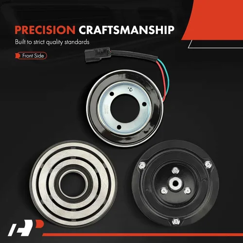 Vista 4 de A-Premium Kit de embrague de compresor de A/C compatible con Nissan NV200 2.0L 2013-2021, con polea de 6 ranuras