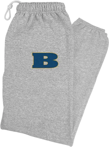 Vista 289 de LOGOVISION Pantalones deportivos, jogger para hombre con logotipo primario colegial, colección Heather atlética