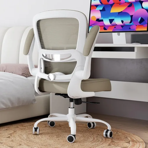 Vista 3 de TRALT Silla de oficina – Silla de escritorio ergonómica con soporte lumbar ajustable, silla de computadora de malla, sillas ejecutivas para oficina
