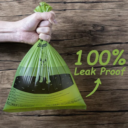 Vista 4 de GREENER WALKER 1080 bolsas de basura para perros, extragruesas, fuertes, 100% a prueba de fugas (marrón)
