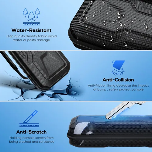 Vista 2 de FYOUNG 3 in 1 Accessories Bundle for Playstation Portal, Carrying Case & Hard PC Clear Cover Skins Set with Screen Protector, Protective Shell