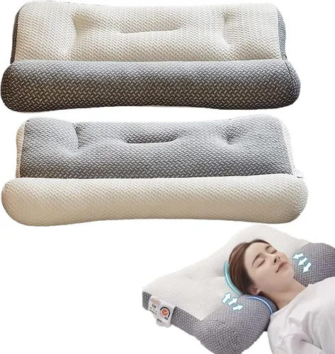 Vista 9 de Almohada para el cuello, almohada súper ergonómica, protege tu cuello y columna vertebral, almohadas ergonómicas para dormir, almohadas ergonómicas