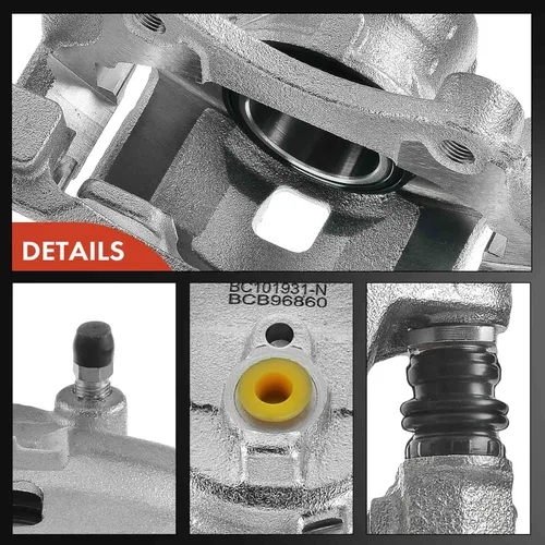 Vista 7 de A-Premium Conjunto de pinza de freno de disco con soporte compatible con modelos Nissan - Versa 2012-2019, Versa Note 2014-2019, marzo 2012-2015