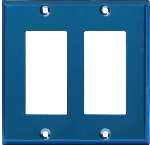 Vista 20 de ENERLITES Placa de pared de metal con interruptor decorativo doble, tapa de tomacorriente, resistente a la corrosión, tamaño estándar de 2