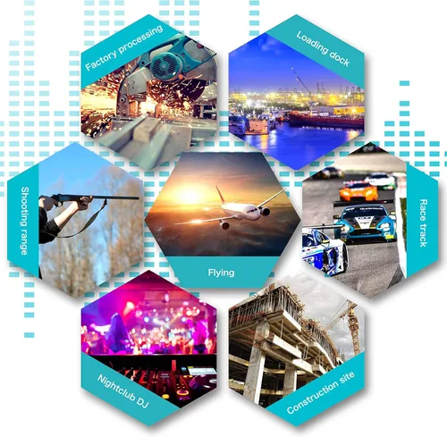 Vista 6 de Tapones para los oídos de natación-Tapones para los oídos de silicona para dormir