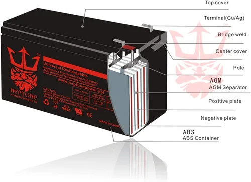 Vista 3 de Neptune - Maquinilla de afeitar de repuesto MX400, versión 33-36+, actualización de batería 12V 8AH, paquete de 2