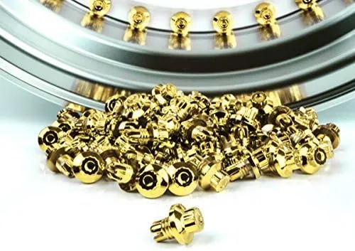 50 unids Remaches de labios de perno de llanta de rueda T01 T03 T04 para llanta (dorado)