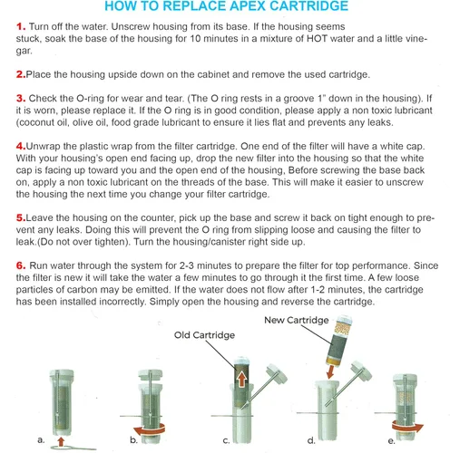 Vista 6 de APEX Cartucho de filtro alcalino RF-1050