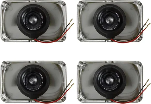 Vista 8 de Parts N Go - Faros delanteros de conversión rectangulares 4 x 6 de halogéno H4, juego de bombillas - H4656, H4651