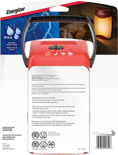 Vista 2 de Energizer Linterna LED plegable para campamento, IPX4, resistente al agua, para campamento, pesca, al aire libre, corte de energía, luces compactas