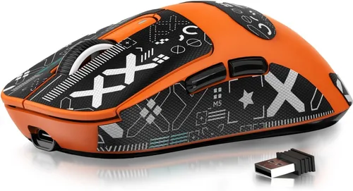 Vista 17 de ATTACK SHARK X3 Mouse Inalámbrico para Juegos, Mouse Ergonómico para Computadora de 1.73 oz, Triple Modo Sensor Óptico PAW3395 de 26K DPI, Duración
