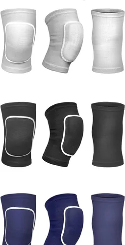 Vista 2 de MINILUJIA Rodilleras suaves y transpirables para niños, mangas elásticas antideslizantes de esponja, flexibles para niños, rodilleras protectoras