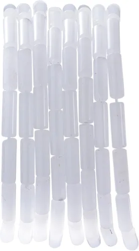 Vista 20 de Cuentas de tubo rectangular de jade africano natural, 0.157 x 0.512 in, 15.0 in/str sueltas semi piedras preciosas para hacer pulseras, collares