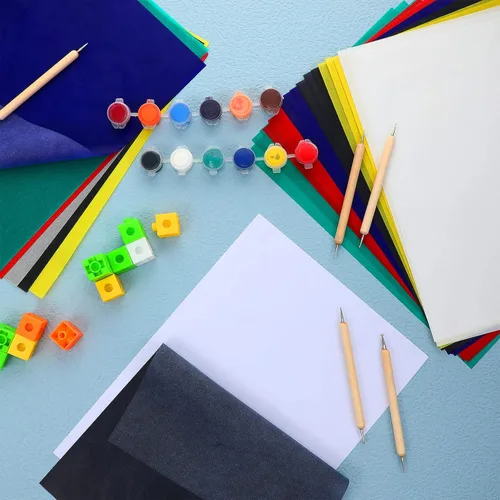 Vista 7 de 105 piezas de papel de transferencia de carbono de 11.7 x 8.3 pulgadas, papel de copia de grafito de carbono con lápiz capacitivo en relieve, lápiz