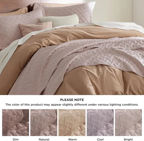 Vista 7 de Bedsure Colchas de tamaño Queen – Colchas ligeras tamaño Queen con patrón de tejido de canasta, ropa de cama suave, edredón de rosa polvorienta
