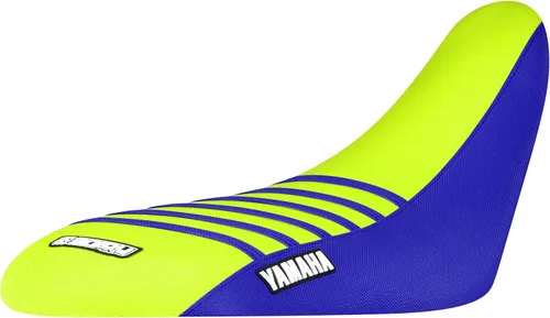 Vista 26 de Enjoy Mfg Funda de asiento - Compatible con Yamaha Raptor 700 700R 2006-2024#193 (Todo negro/costillas azules)