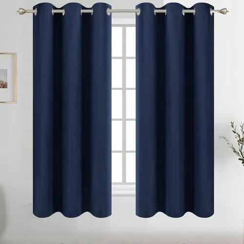 Vista 179 de Diraysid Cortinas opacas beige con ojales para dormitorio, con aislamiento térmico, cortinas de oscurecimiento de habitación, 38 x 54 pulgadas, 2