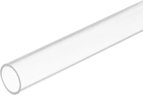 Vista 39 de MECCANIXITY Tubo de plástico rígido redondo transparente de acrílico 2 mm ID 4 mm OD 305 mm (12 ") para lámparas y linternas, sistema