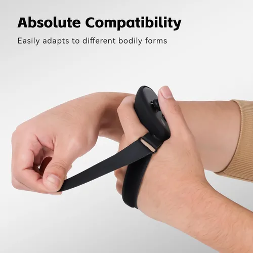 Vista 4 de HCHRVR Controller Grips Cover Compatible with Meta Quest 3 Accessories, Anti-Throw Silicone Grips Cover Protector with Knuckle Straps,Non-Slip